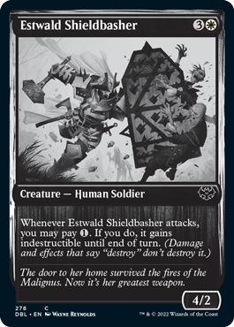 【Foil】(DBL-CW)Estwald Shieldbasher/エストワルドの盾殴り