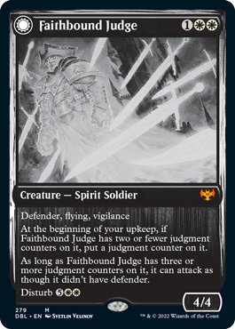 【Foil】(DBL-MW)Faithbound Judge/信仰縛りの審判官