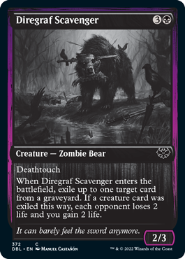 【Foil】(DBL-CB)Diregraf Scavenger/戦墓の死体あさり