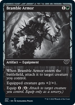 【Foil】(DBL-CG)Bramble Armor/棘茨の鎧【No.455】
