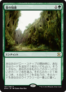 【Foil】(EMA-RG)Sylvan Library/森の知恵