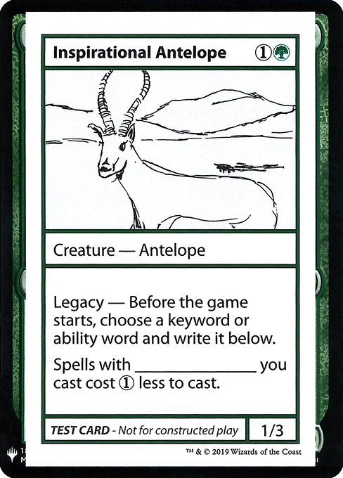 (CMB1-G)Inspirational Antelope