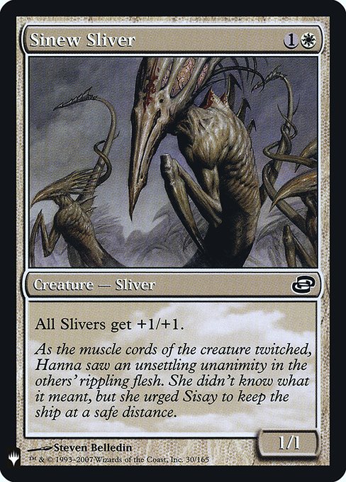 【Foil】(MB1-CW)Sinew Sliver/筋力スリヴァー