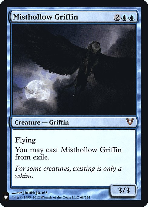 【Foil】(MB1-MU)Misthollow Griffin/霧虚ろのグリフィン
