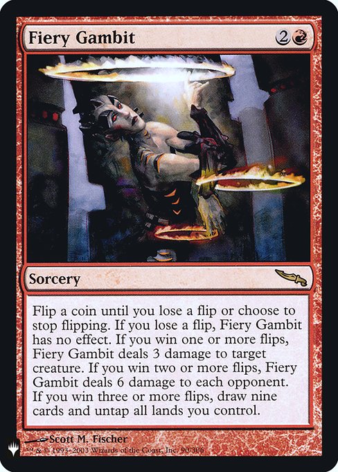 【Foil】(MB1-RR)Fiery Gambit/焦熱の計画