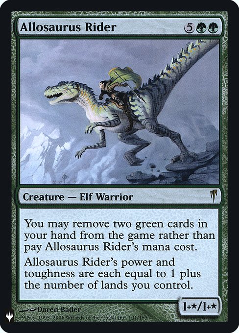 【Foil】(MB1-RG)Allosaurus Rider/アロサウルス乗り