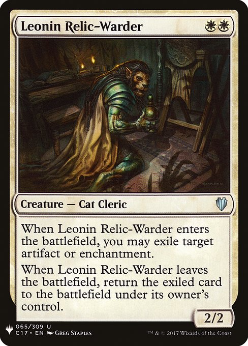 (MB1-UW)Leonin Relic-Warder/レオニンの遺物囲い