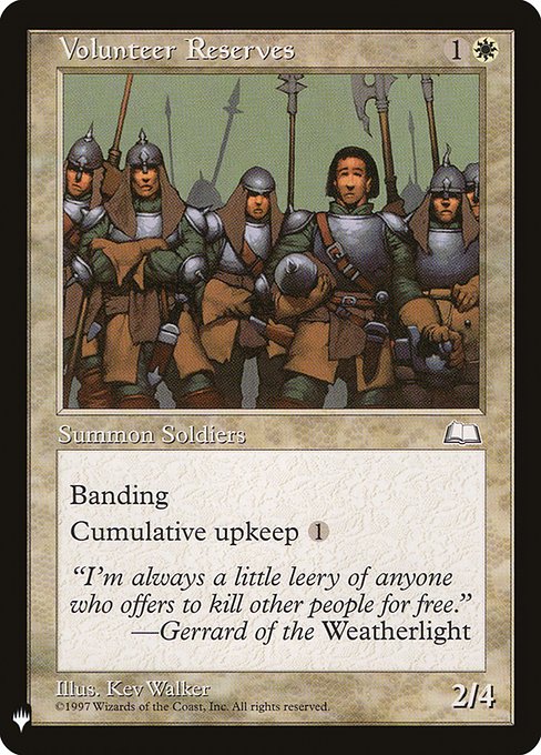 (MB1-UW)Volunteer Reserves/志願兵補充部隊