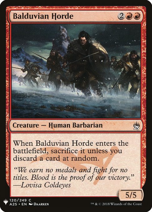 (MB1-CR)Balduvian Horde/バルデュヴィアの大軍