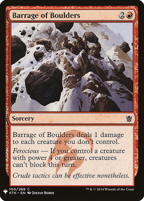 (MB1-CR)Barrage of Boulders/石弾の弾幕