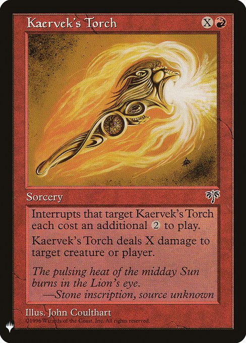 (MB1-CR)Kaervek's Torch/ケアヴェクの火吹き