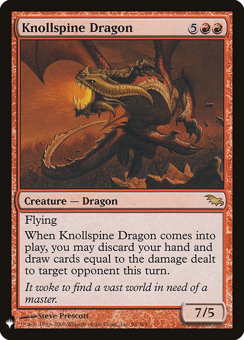 (MB1-RR)Knollspine Dragon/山背骨のドラゴン