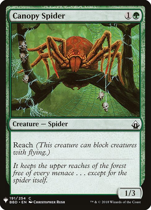 (MB1-CG)Canopy Spider/梢の蜘蛛