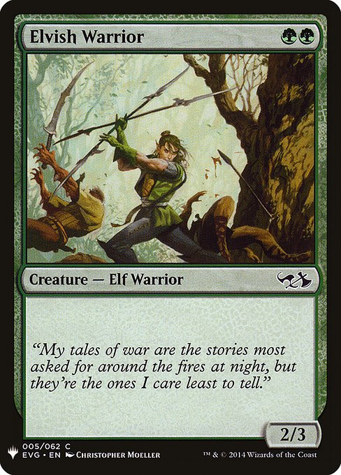 (MB1-CG)Elvish Warrior/エルフの戦士