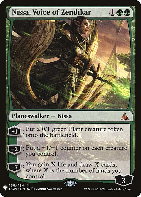 (MB1-MG)Nissa, Voice of Zendikar/ゼンディカーの代弁者、ニッサ