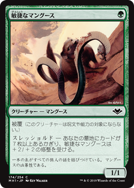 【Foil】(MH1-CG)Nimble Mongoose/敏捷なマングース