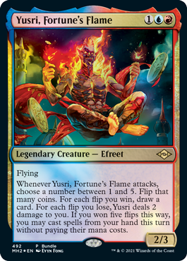 【Foil】(MH2-promo-bundle)Yusri, Fortune's Flame/運命の炎、ユースリ