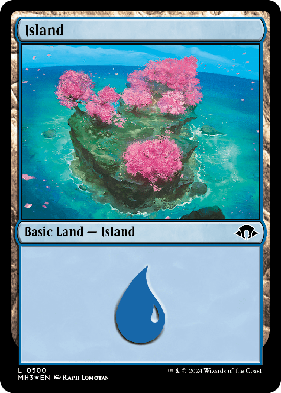 【Ripple Foil】(MH3-CL)Island/島【No.0500】