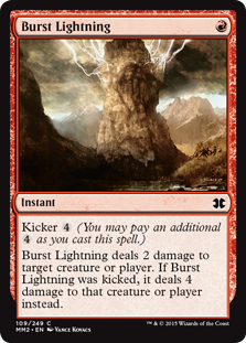 【Foil】(MM2-CR)Burst Lightning/噴出の稲妻