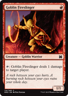 【Foil】(MM2-CR)Goblin Fireslinger/ゴブリンの投火師