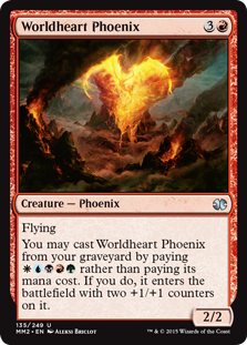 【Foil】(MM2-UR)Worldheart Phoenix/世界心のフェニックス