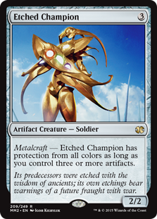 【Foil】(MM2-RA)Etched Champion/刻まれた勇者