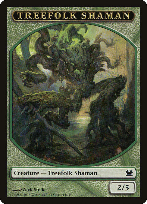 (MMA-Token)Treefolk Shaman Token/ツリーフォーク・シャーマントークン 【No.0013】