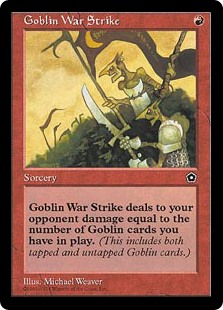 (PO2-CR)Goblin War Strike/ゴブリンの集中攻撃