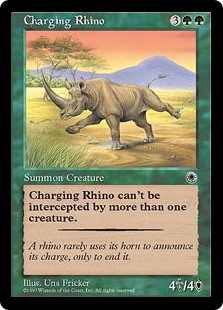 (POR-RG)Charging Rhino/突進するサイ