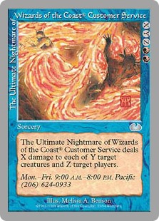 (UGL-UR)The Ultimate Nightmare of Wizards of the Coast Customer Service