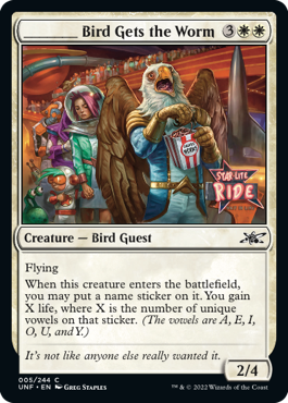 【Foil】(UNF-CW)_____ Bird Gets the Worm