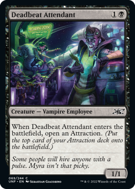 【Foil】(UNF-CB)Deadbeat Attendant