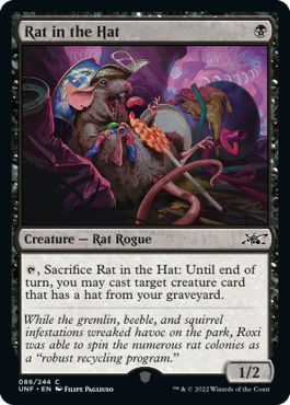 【Foil】(UNF-CB)Rat in the Hat