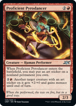 【Foil】(UNF-UR)Proficient Pyrodancer