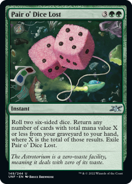 【Foil】(UNF-UG)Pair o' Dice Lost
