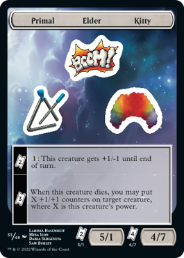 (UNF-Sticker)Primal Elder Kitty【No.033】