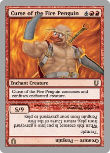 【Foil】(UNH-RR)Curse of the Fire Penguin