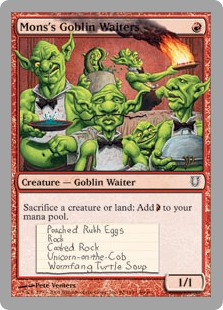 【Foil】(UNH-CR)Mons's Goblin Waiters