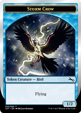 (UST-Token)Storm Crow Token/嵐雲のカラストークン