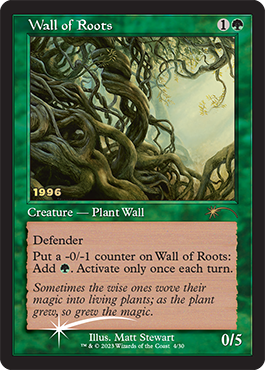 【Foil】(Promo-30th-RG)Wall of Roots/根の壁