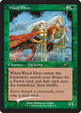 【Foil】(Promo-30th-RG)Wood Elves/ウッド・エルフ