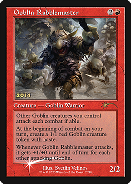 【Foil】(Promo-30th-RR)Goblin Rabblemaster/ゴブリンの熟練扇動者