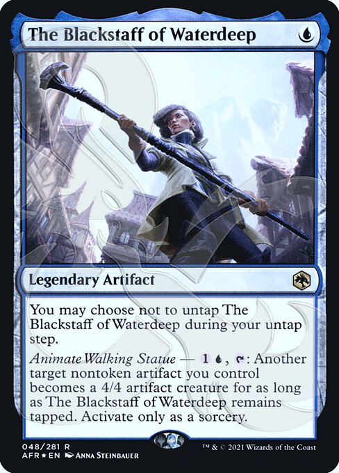 (Promo-PAFR-RU)The Blackstaff of Waterdeep/ウォーターディープの黒杖【Ampersand Foil】