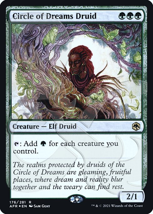 (Promo-PAFR-RG)Circle of Dreams Druid/夢の円環のドルイド【Ampersand Foil】