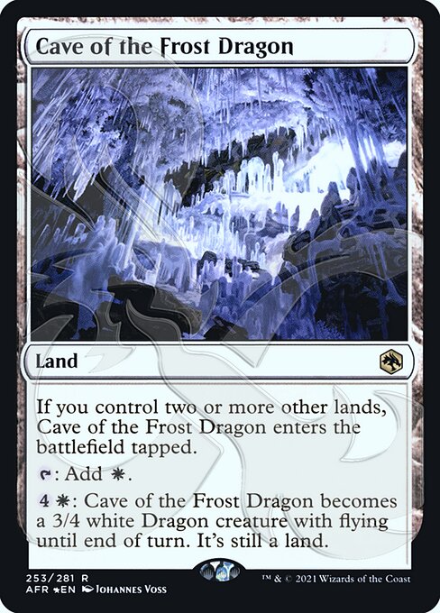 (Promo-PAFR-RL)Cave of the Frost Dragon/フロスト・ドラゴンの洞窟【Ampersand Foil】