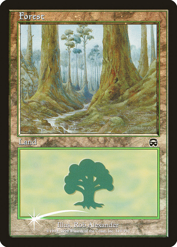 Mtgショップ 通販 シングル Enndal Games Promo Arena Forest 森 00 Mercadian Masquesイラスト