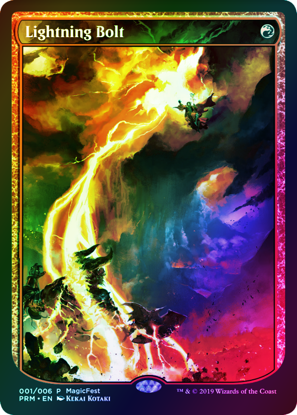 【Foil】(Promo-MagicFest)Lightning Bolt/稲妻