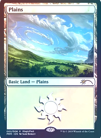 【Foil】(Promo-MagicFest)Plains/平地 (2019年)