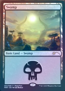 【Foil】(Promo-MagicFest)Swamp/沼 (2019年)