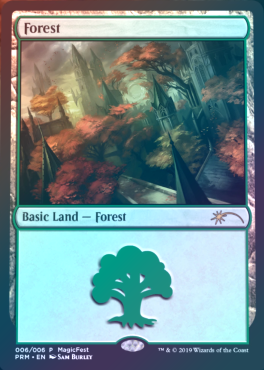 【Foil】(Promo-MagicFest)Forest/森 (2019年)